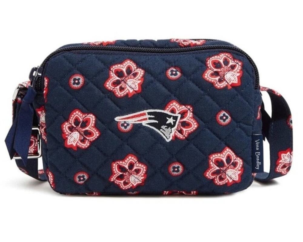 Vera Bradley NFL New England Patriots Small Stadium Crossbody Bag RFID NEW